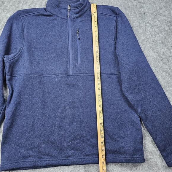 Marmot Mountain Works Pullover Mens XL Blue Quarter Zip Fleece Outdoors Utility - Picture 4 of 8
